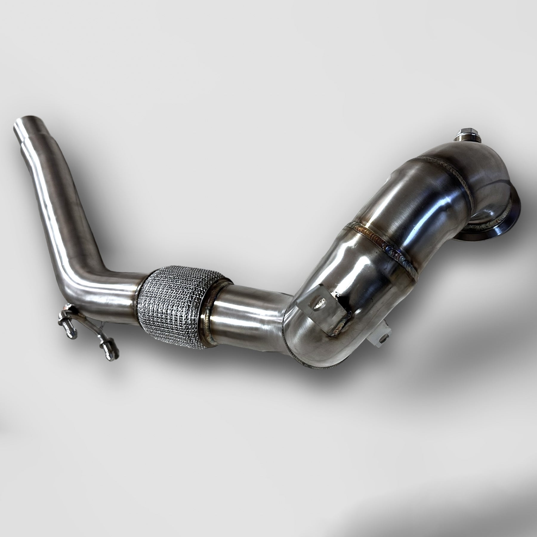 2.0T FWD Audi 8V A3 Race Downpipe (Catless & Catted)-3